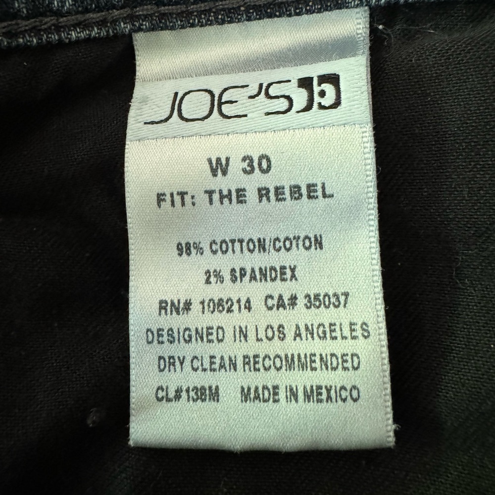 Joe’s Jeans The Relaxed Fit Straight Medium Dark Jeans 30. 100% Cotton. - Picture 6 of 8